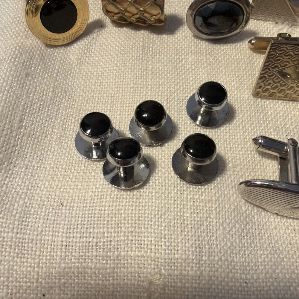 Vtg Cufflinks & Tux Buttons, Mixmatch, Some Pairs